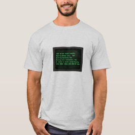 Camiseta Monitor CRT Retro Terminal "Instalar Humanidad" Fa