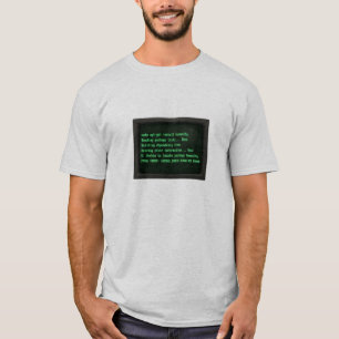 Camiseta Monitor CRT Retro Terminal "Instalar Humanidad" Fa