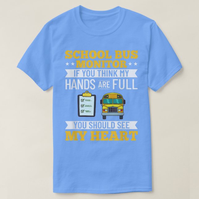 Camiseta Monitor de Autobús Asistente Auxiliar de Autobús E (Diseño del anverso)