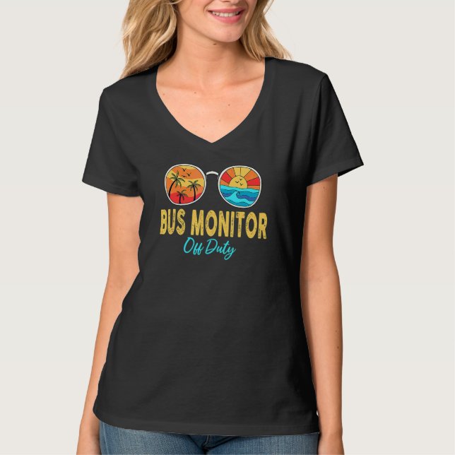 Camiseta Monitor De Autobús Sin Gafas De Sol De Servicio El (Anverso)