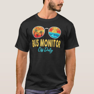 Camiseta Monitor De Autobús Sin Gafas De Sol De Servicio El