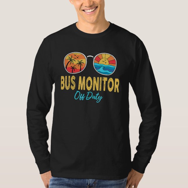 Camiseta Monitor De Autobús Sin Gafas De Sol De Servicio El (Anverso)