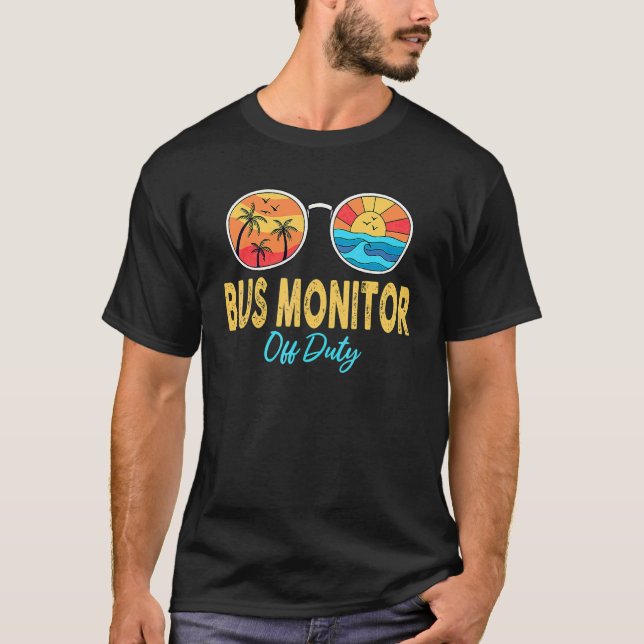 Camiseta Monitor De Autobús Sin Gafas De Sol De Servicio El (Anverso)