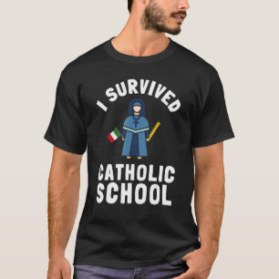 Camiseta Monja de escuela católica Misa de la iglesia y pro