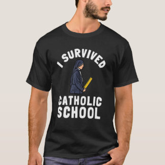 Camiseta Monja de escuela católica Misa de la iglesia y pro