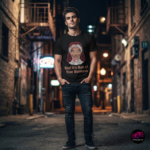 Camiseta Monja Demonio Divertida de tus asuntos Halloween