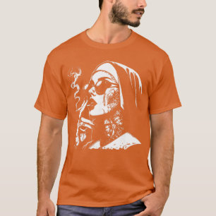Camiseta Monja Impía Divertida Horror Atragantada Monja Imp