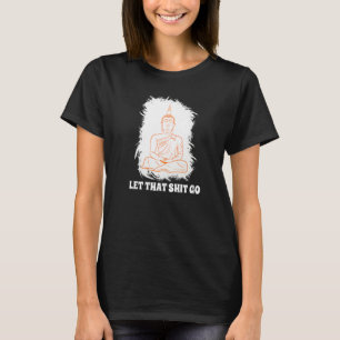 Camiseta Monje Buda Namaste Sonriendo Felicidad Deja Preocu