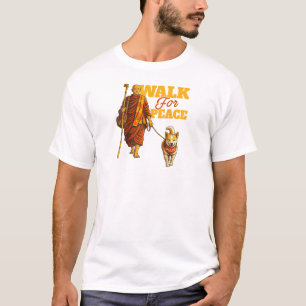 Camiseta Monje Caminante de la Paz con Perro Aloka – Camina