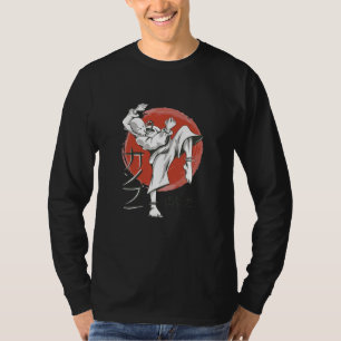 Camiseta monje japonés asiático luchador shao ling