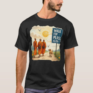 Camiseta Monjes Caminar Por La Paz Con Aloka