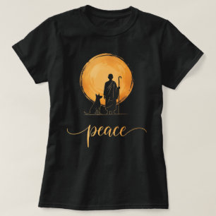 Camiseta Monjes de la caminata por la paz con Aloka Dog