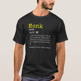 Camiseta Monk Class Meme Tabletop Rpg Definición De Caracte