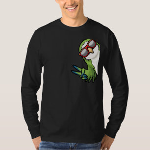Camiseta Monk Parakeet Quaker Parrot Bird De Side Sunglas