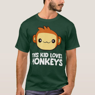 Camiseta Monkey Ape Lover This Kid Loves Monkeys