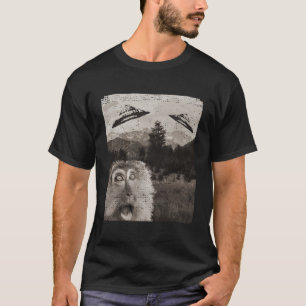 Camiseta Monkey Ape Space Ufo Incoming Ufo Landing Funny Uf