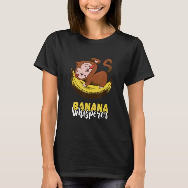 Camiseta Monkey Banana Whisperer Sleep Vegetarians Summer F (Anverso)