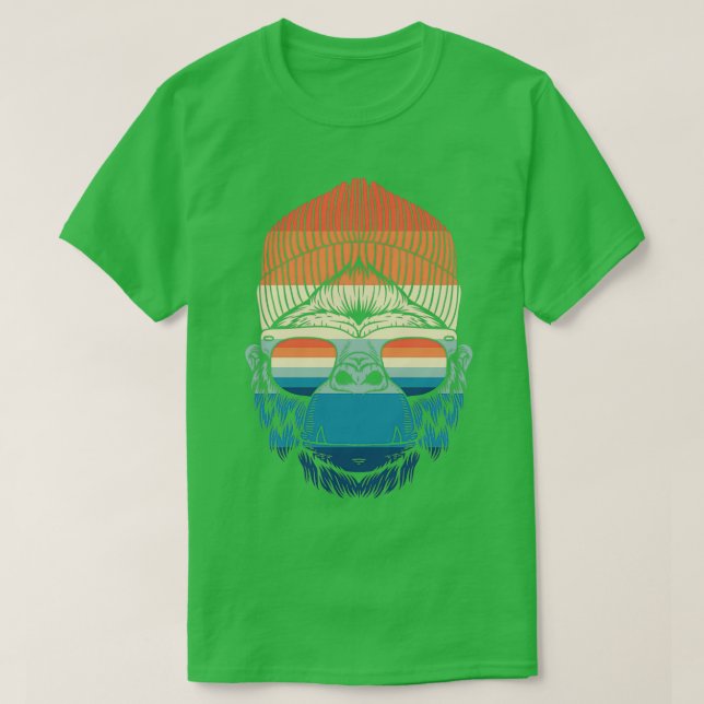 Camiseta Monkey Bigfoot Sasquatch (Diseño del anverso)
