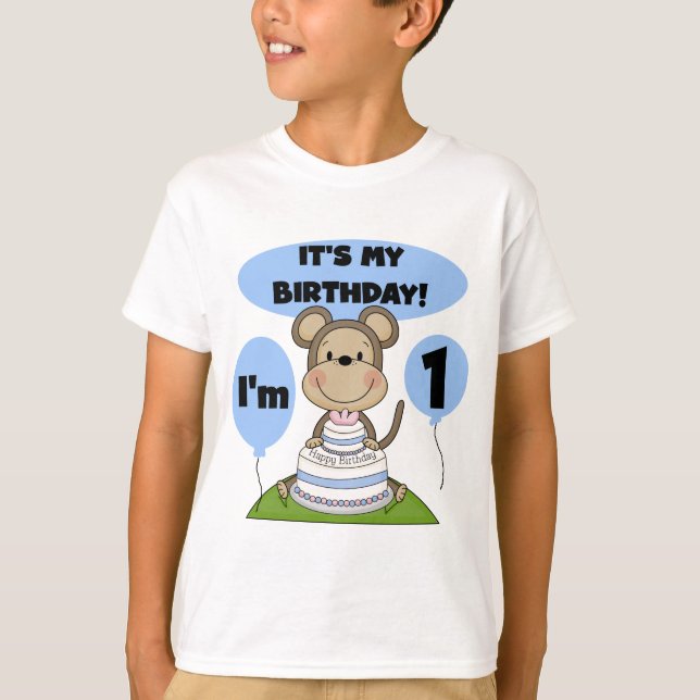 Camiseta Monkey Birthday Boy 1 (Anverso)