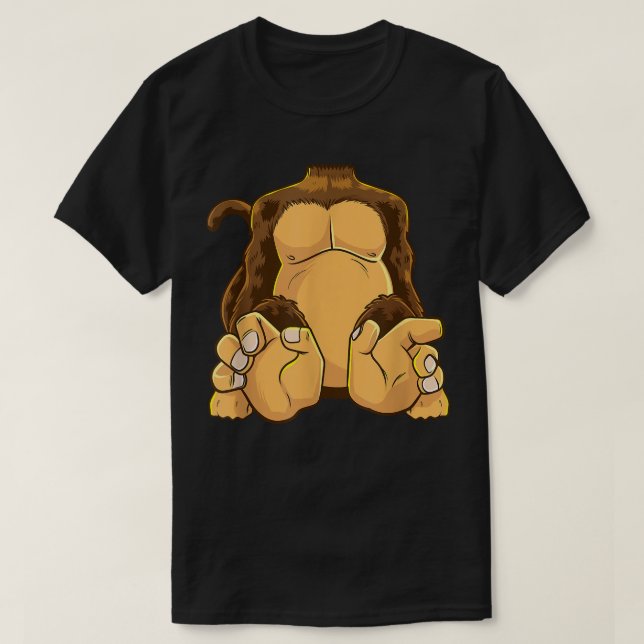 Camiseta Monkey Body Costume Chimpanzee Funny Ape (Diseño del anverso)