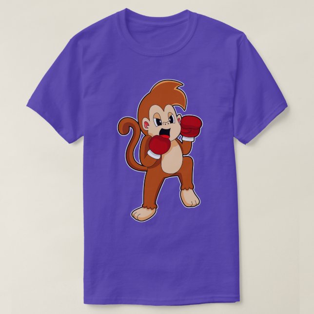 Camiseta Monkey Boxer Guantes de boxeo Boxeo (Diseño del anverso)