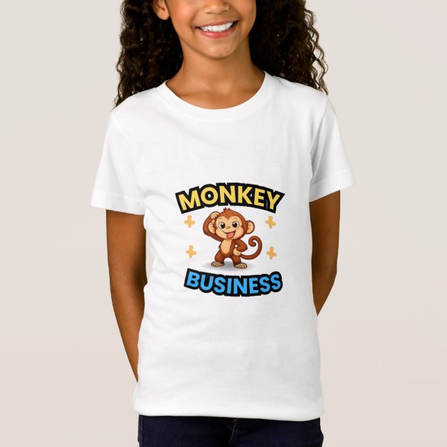 Camiseta Monkey Business Funny  (Anverso)