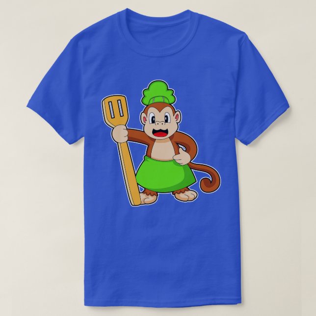 Camiseta Monkey Cook Spatula (Diseño del anverso)
