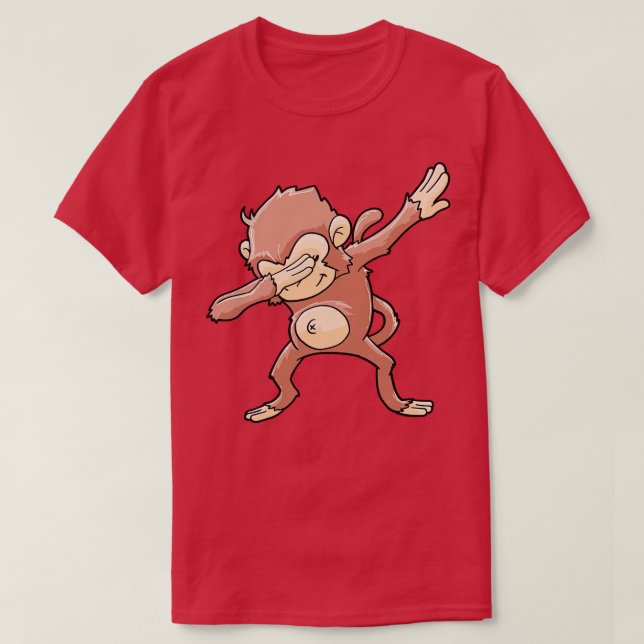 Camiseta Monkey Dabbing Primate Zookeeper (Diseño del anverso)