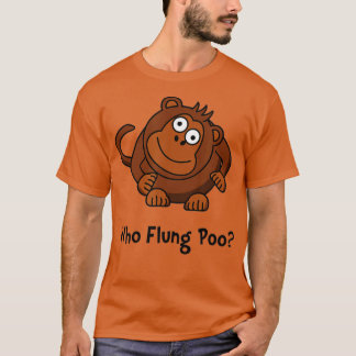 Camiseta Monkey Flung Poo Funny