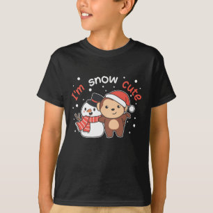 Camiseta Monkey I Love You Snow Much Snowman Pun