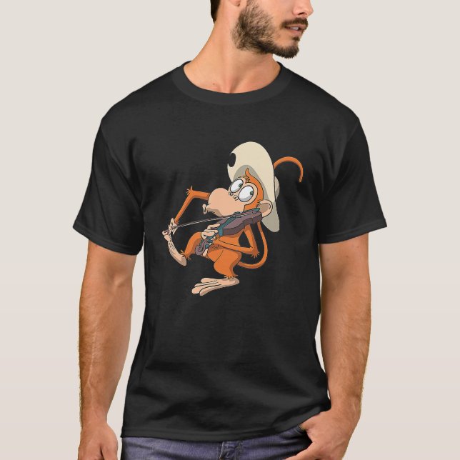 Camiseta Monkey Juega Violín (Anverso)
