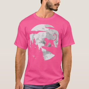 Camiseta Monkey Jungle Monkey Full Moon At NightChimpanzee1