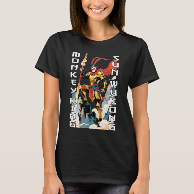 Camiseta Monkey King Comic Women Black (Anverso)