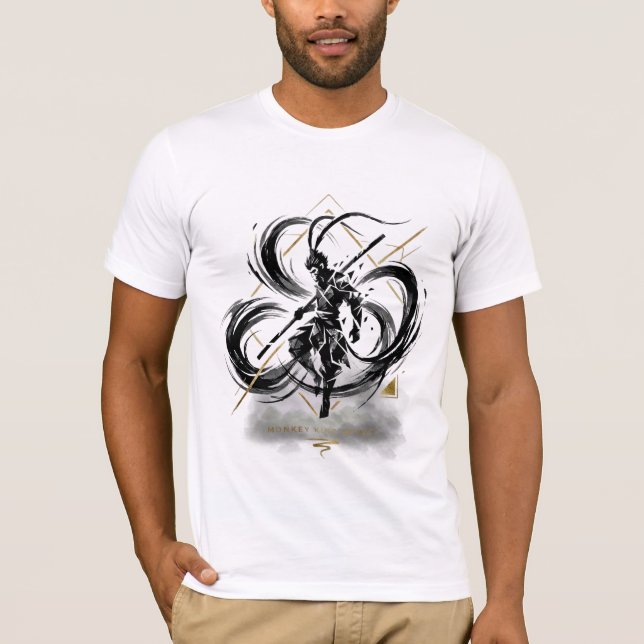 Camiseta Monkey King Spirit Ink Storm (Anverso)