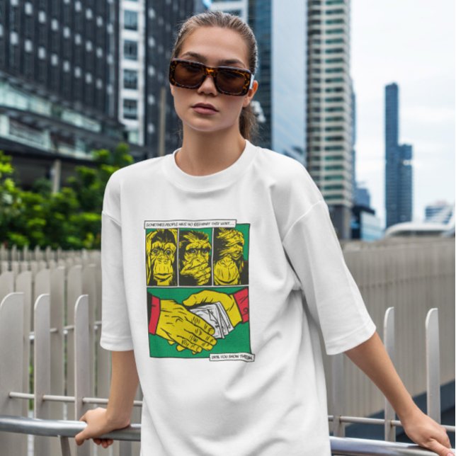 Camiseta Monkey Mafia Animal Comic (Subido por el creador)