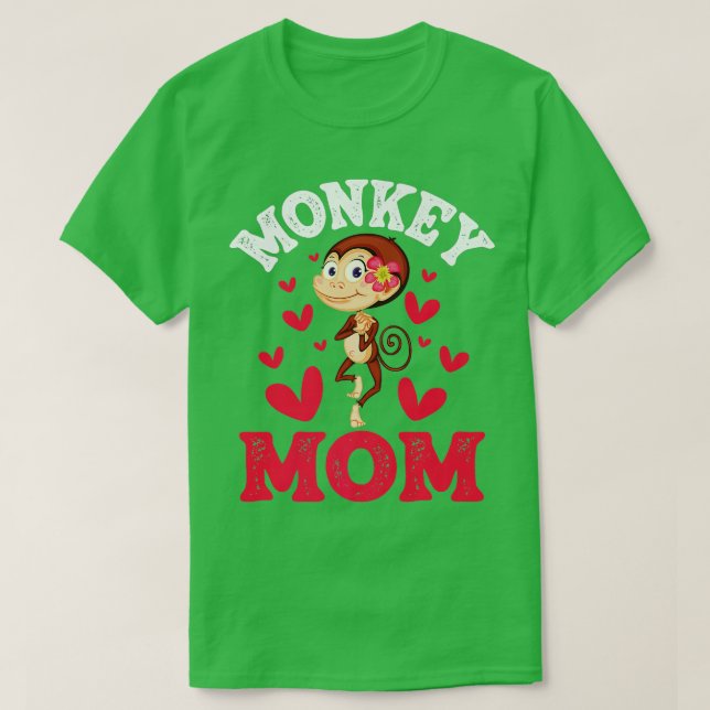 Camiseta Monkey Mom Monkeys Primate Zoo Jungle Safari Anima (Diseño del anverso)