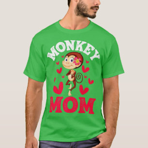 Camiseta Monkey Mom Monkeys Primate Zoo Jungle Safari Anima