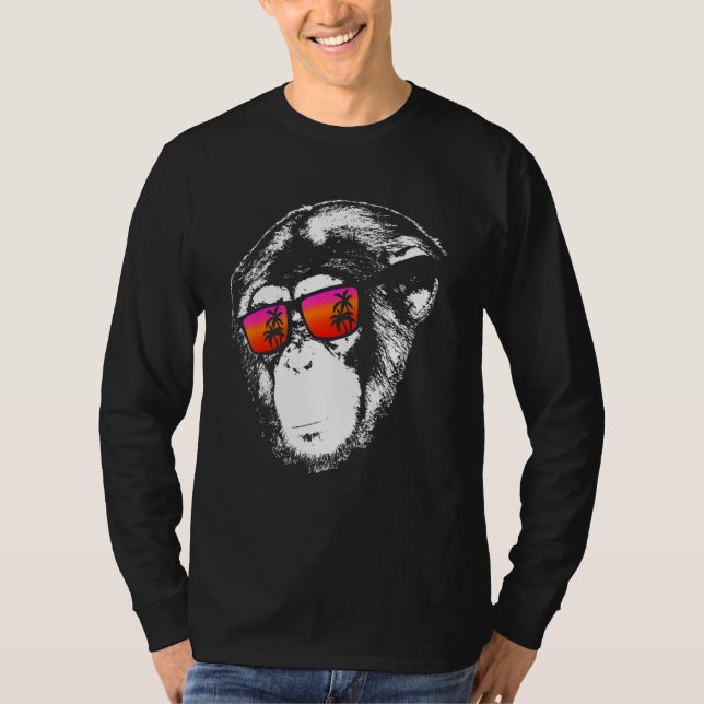Camiseta Monkey Monkey Vacation Sunglasses  Idea Music Monk (Anverso)