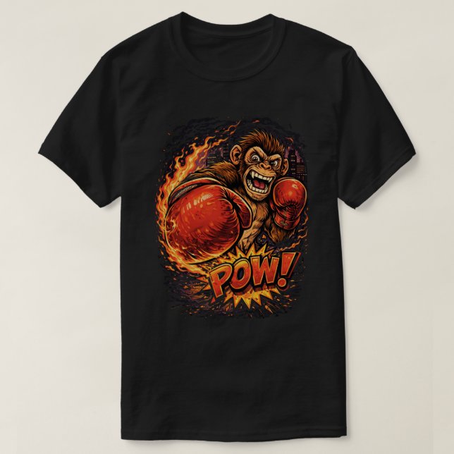 Camiseta monkey pow (Diseño del anverso)