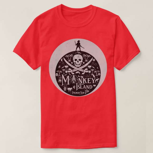 Camiseta Monkey Rum (Diseño del anverso)