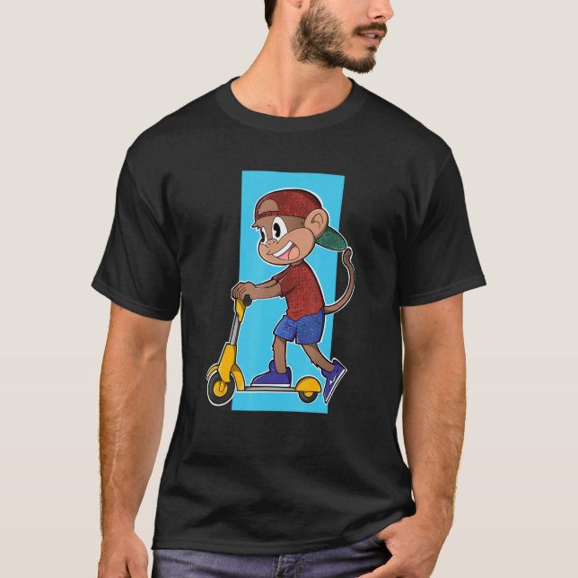 Camiseta Monkey Scooter (Anverso)