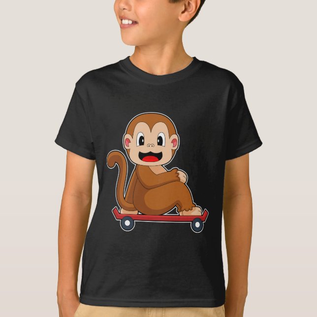 Camiseta Monkey Skateboard (Anverso)