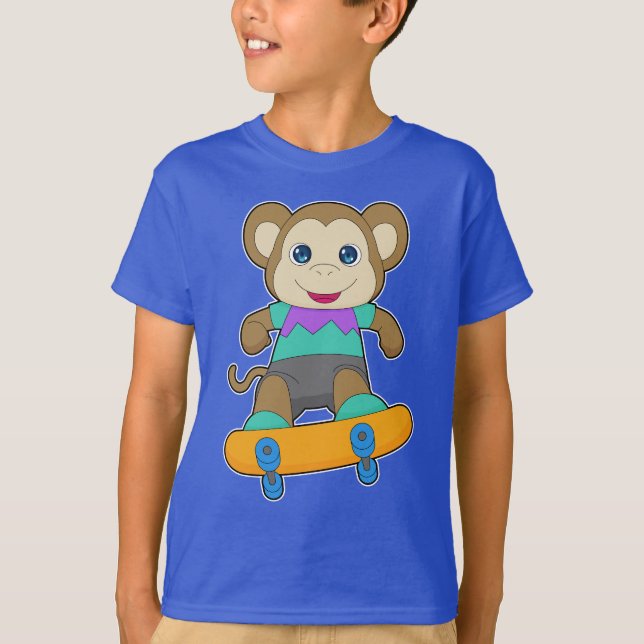 Camiseta Monkey Skateboard (Anverso)