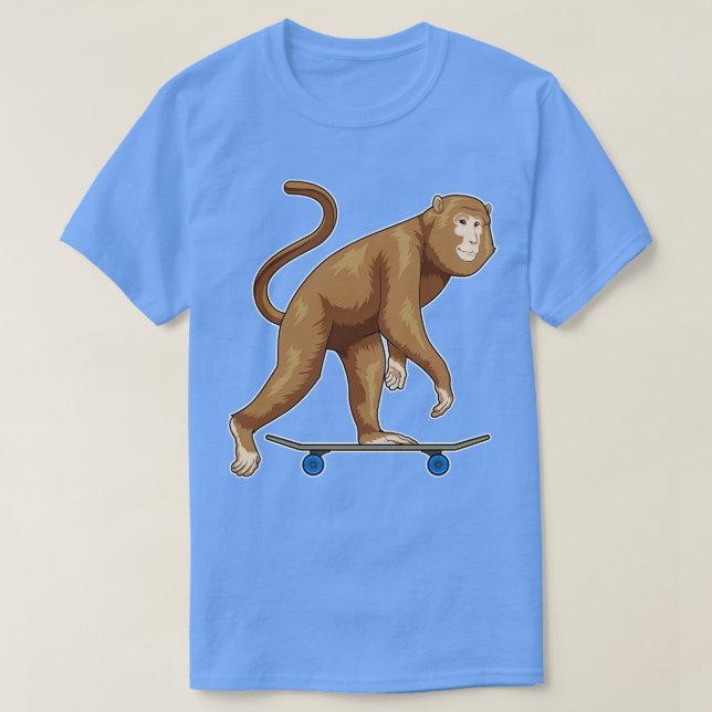 Camiseta Monkey Skateboard (Diseño del anverso)