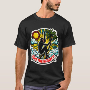 CAMISETA MONKEY SOLUCIONADOR NEGRO