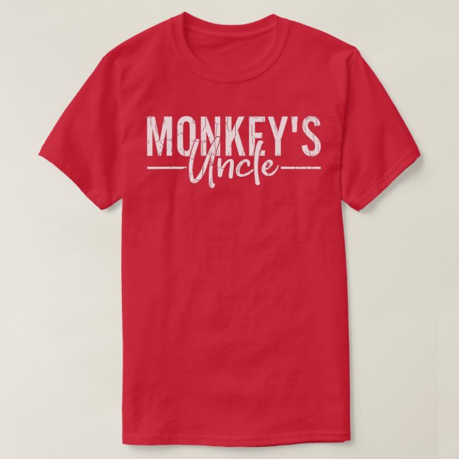 Camiseta Monkeys Uncle Funny Monkeys Animal Lover   - 1  (Diseño del anverso)