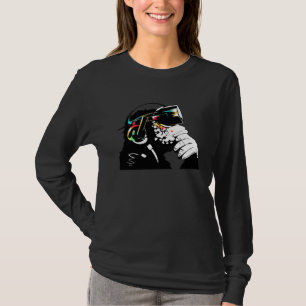 Camiseta Monksy Mono con gafas de Realidad Virtual