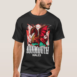 Camiseta Monmouth Gales Bandera Gales Y Ddraig Goch Dragon