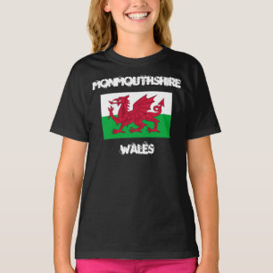 Camiseta Monmouthshire, Gales con bandera galesa