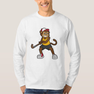 Camiseta Mono al hockey con bastón de hockey